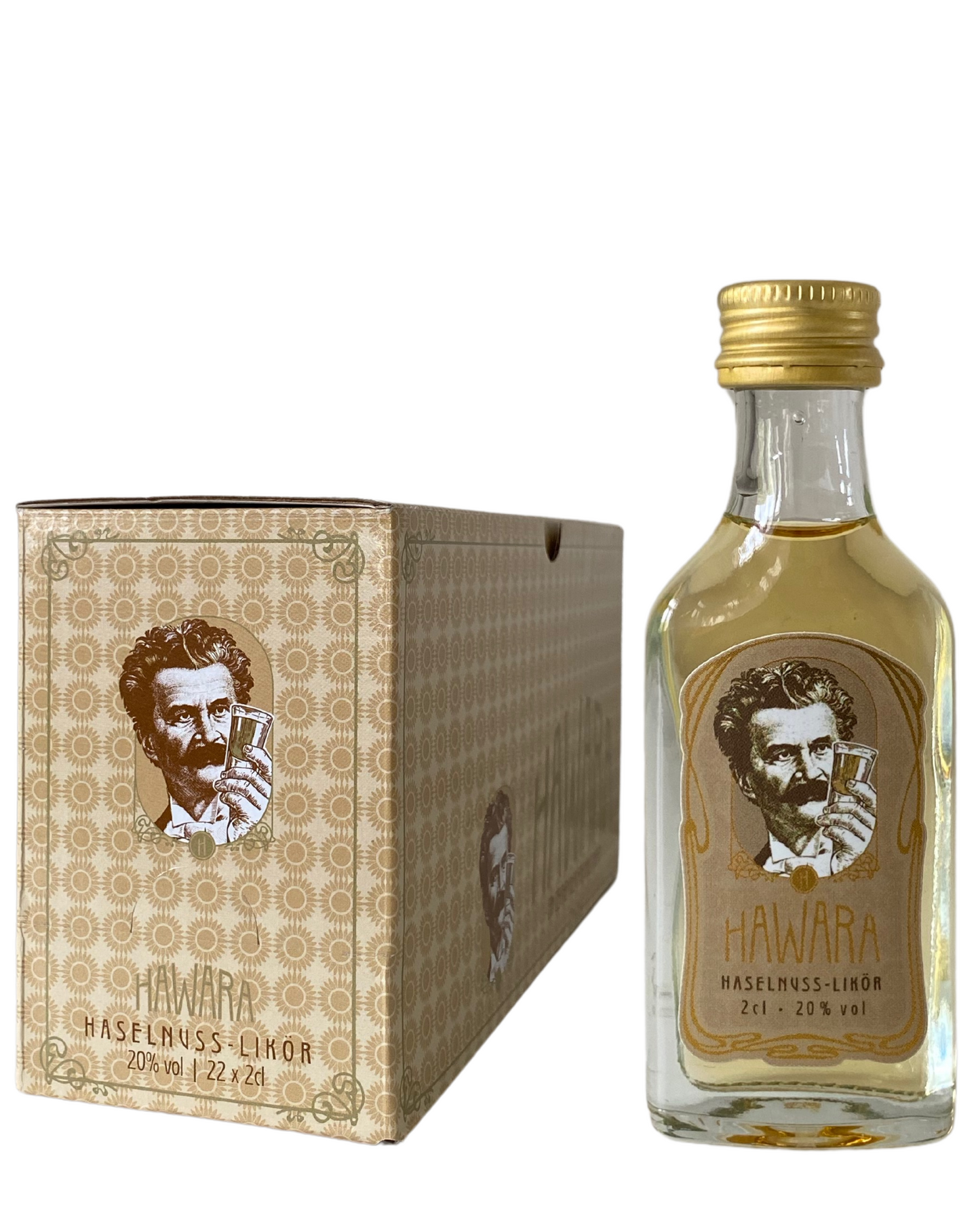 HAWARA Haselnuss-Likör Partybox Miniaturen 22x2cl