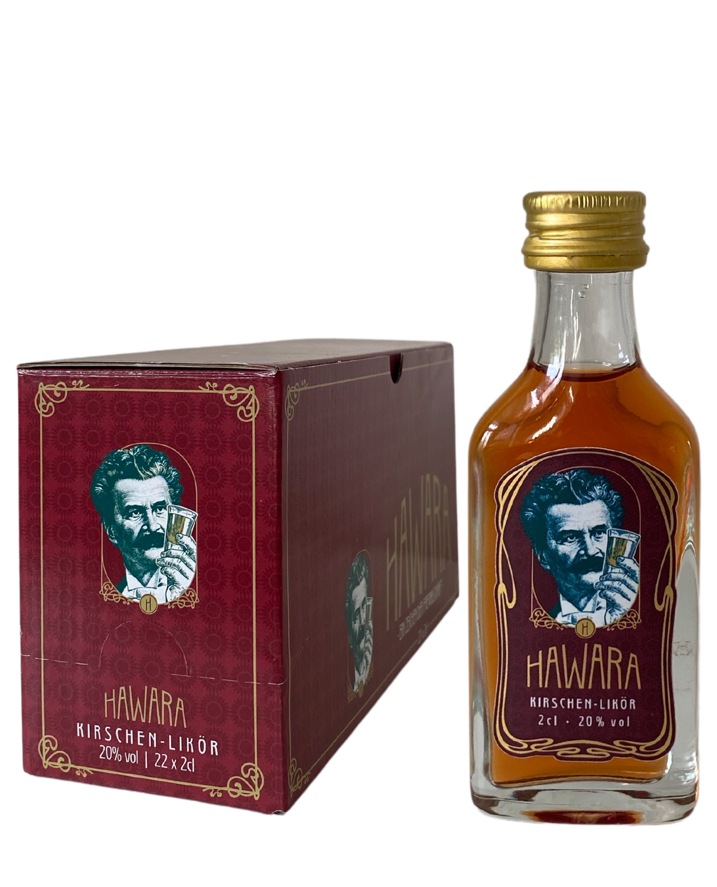 HAWARA Kirsch-Likör Partybox Miniaturen 22x2cl