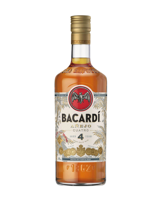 Bacardi Cuatro 4 Years Old Anejo Rum 40% vol 0,7L